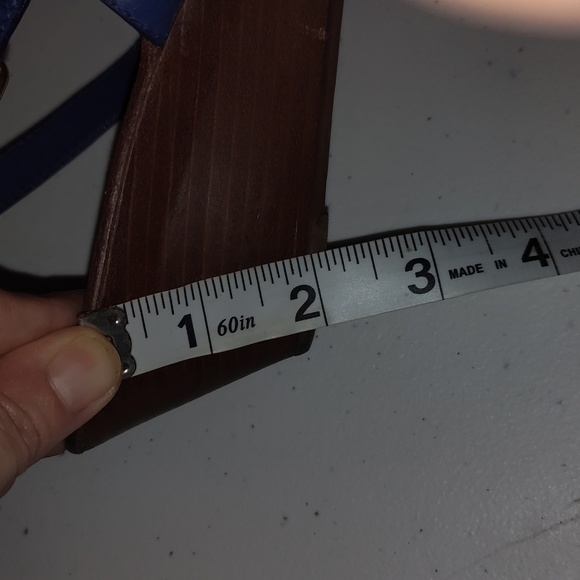 Tory Burch Women’s wedges Royal Blue size 10.5 - Picture 12 of 16